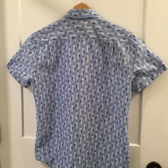 International Report Tropical Collection Mens small button down top - Picture 4 of 7